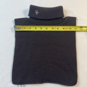 Dior Black Turtleneck Dickie Sweater Neck Warmer 100% Acrylic Vintage